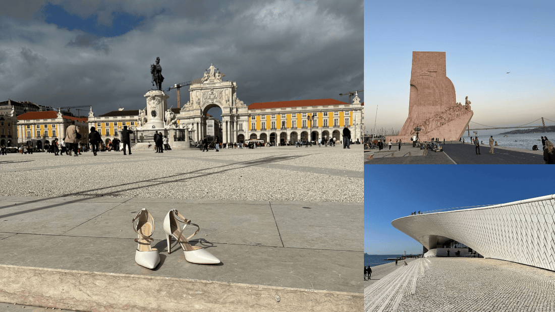Foto do Scarpin Lidi 90 na Praça do Comércio em Lisboa, Portugal