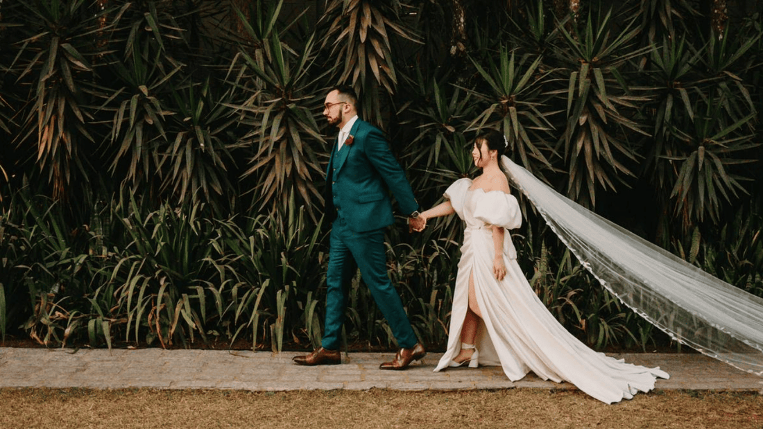 Noiva Miwa Takasu em seu casamento usando sapatos Benvenuta