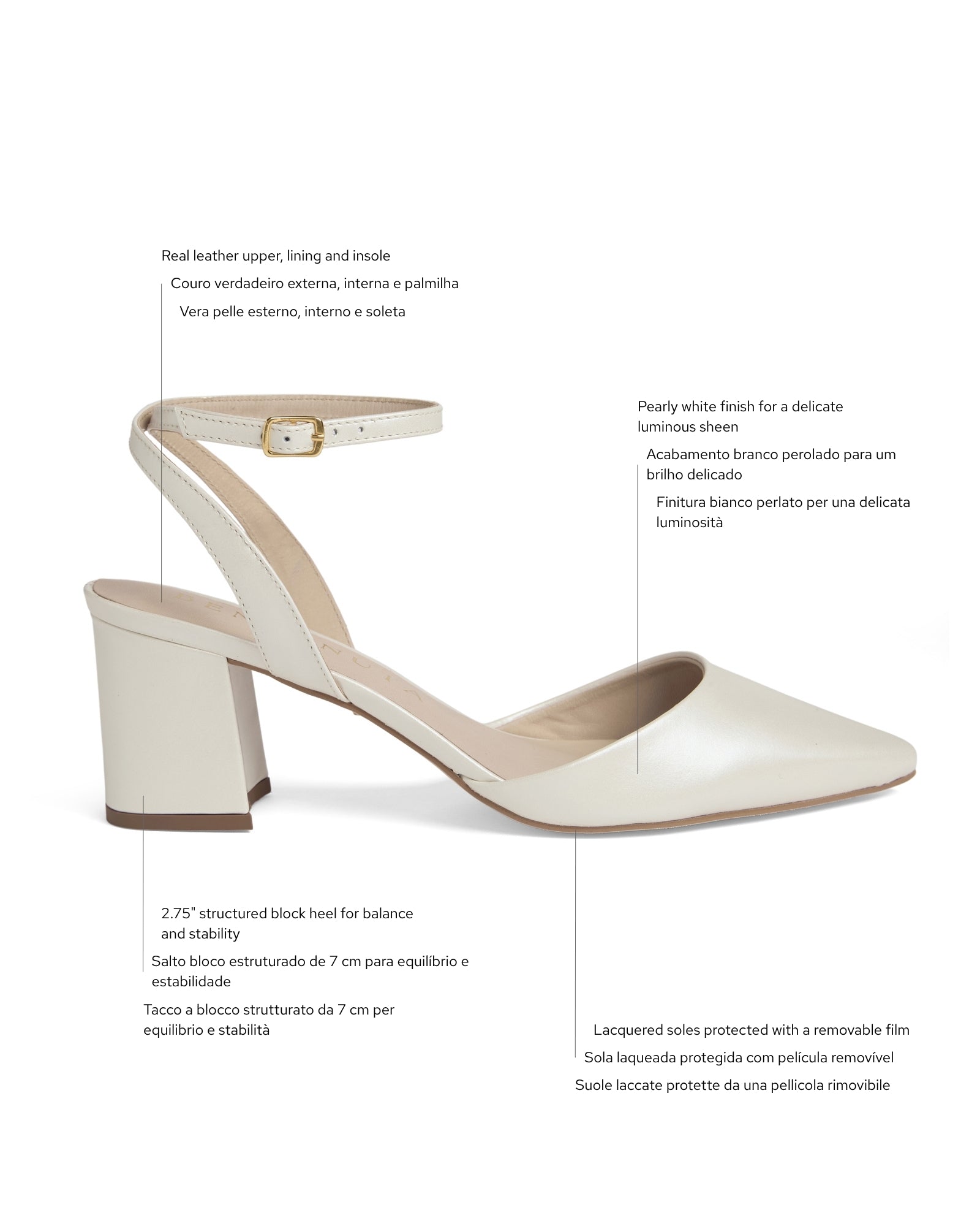 Informações sobre o scarpin slingbak BIA 70 da Benvenuta