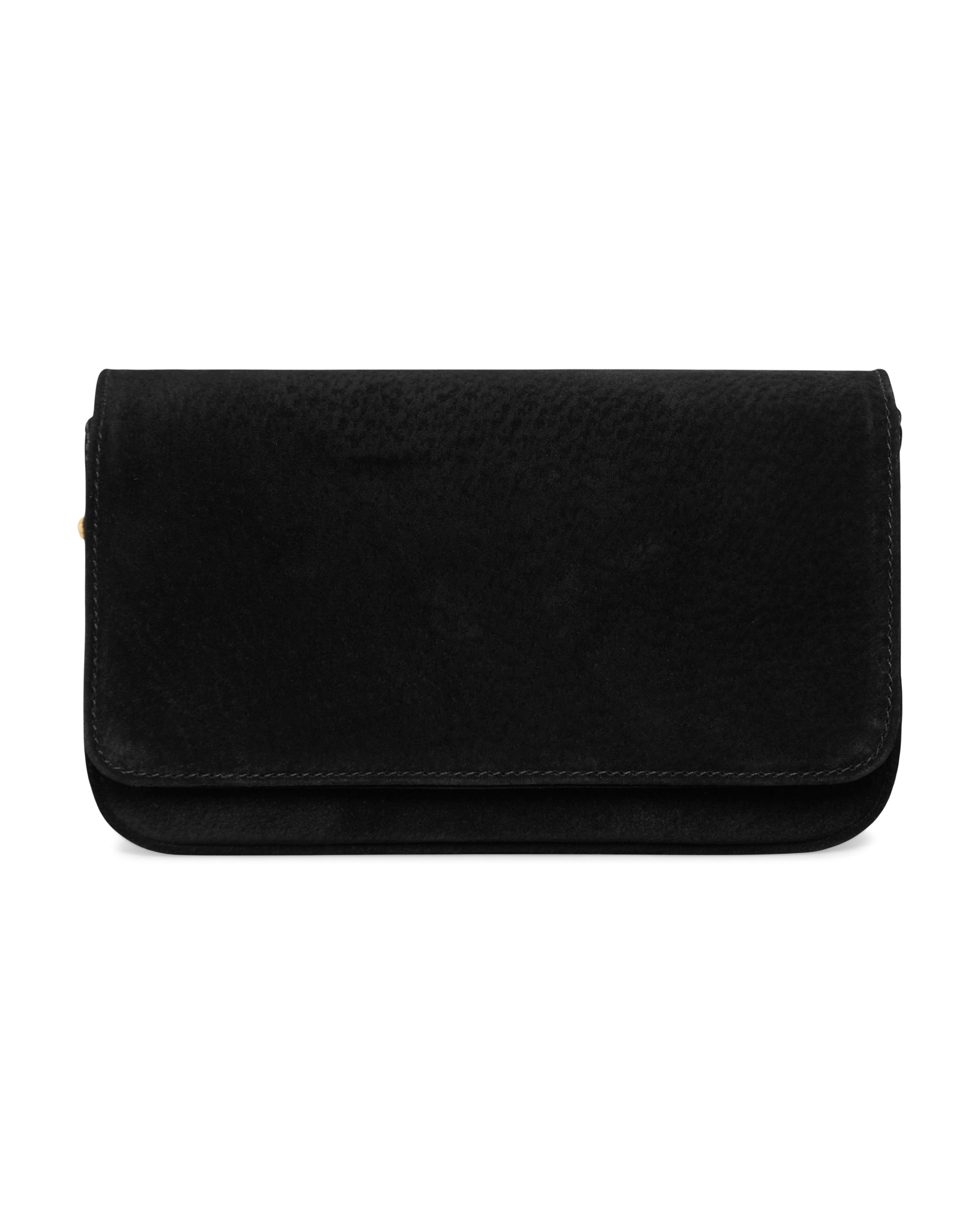 Carteira de festa, clutch Lia Benvenuta em chamois preto